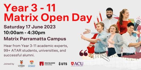 Matrix Open Day for Year 3-11: Free HSC and Careers Expo
