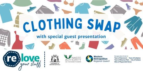 Clothing Swap with special guest presentation