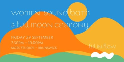 Sound Bath & Full Moon Ceremony (September) - Feel in Flow