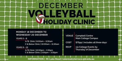 Volleyball December Holiday Clinics
