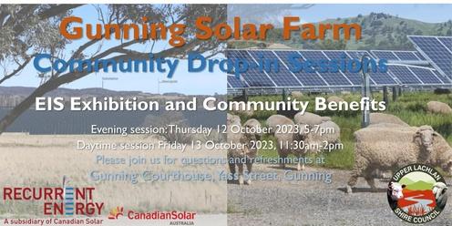 Gunning Solar Farm Community Information Sessions 