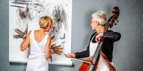 8. Expressive drawing to sound, including demonstration performance and life drawing with musician model 