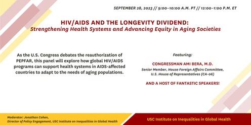 HIV/AIDS and the Longevity Dividend: Strengthening Health Systems and Advancing Equity in Aging Societies