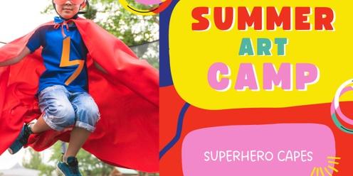 Summer Art Camp: Superhero Capes. Kids