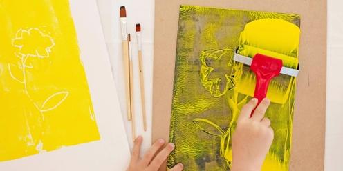 Botanical Printmaking at SECCA, School Holiday Workshop Ages 5 - 12