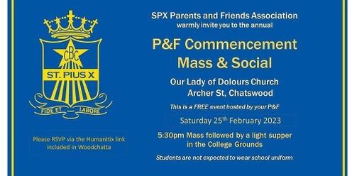 St Pius X P&F Commencement Mass 