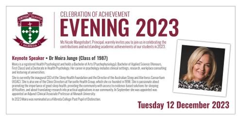 Celebration of Achievement Evening 2023