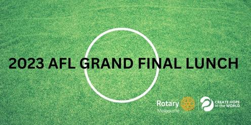 Rotary Melbourne Grand Final Lunch 27 Sep