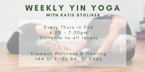 Weekly Yin Yoga