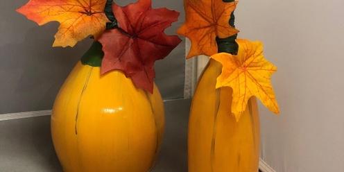 Sip View and Paint - Pumpkin Candle Holders