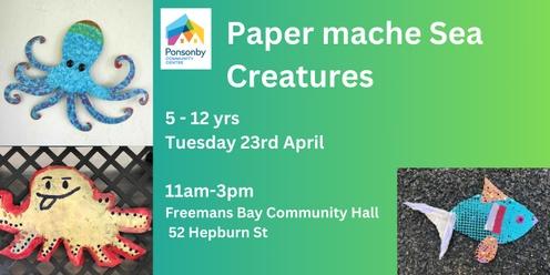Paper Mache Sea Creatures