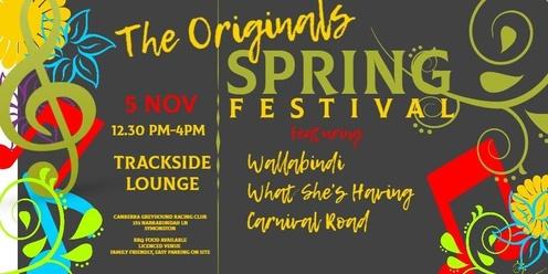 the Originals show - featuring Wallabindi, What She's Having and Carnival Road