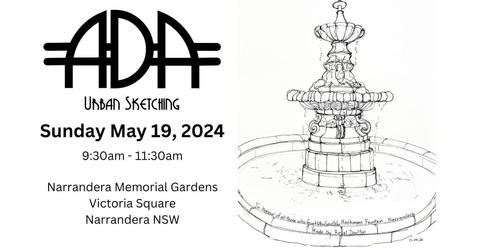 ADA Urban Sketching - Narrandera Memorial Gardens