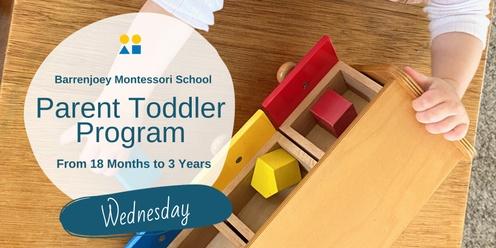 Parent Toddler Program  (Wed) – Term 1, 2024 – Barrenjoey Montessori School