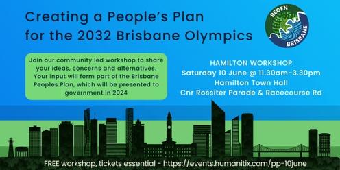 People's Plan for 2032 Olympics - Hamilton Workshop 10 June
