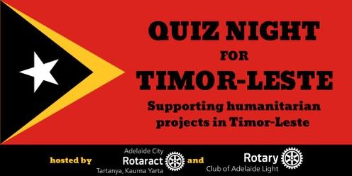 Quiz Night for Timor-Leste