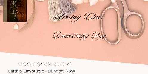 Sewing Class: Drawstring Bag