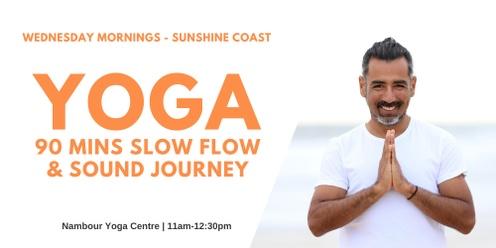 90 Mins Slow Yoga Flow & Sound Journey - Sunshine Coast