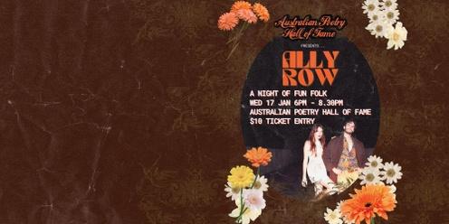 Australian Poetry Hall of Fame Presents 'A Night of Fun Folk with Ally Row'