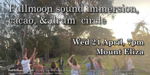 Full Moon Sound Immersion. Cacao & Drum Circle _Mount Eliza