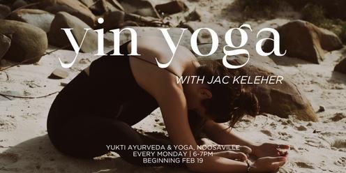 Weekly Yin Yoga @ Yukti, Noosa