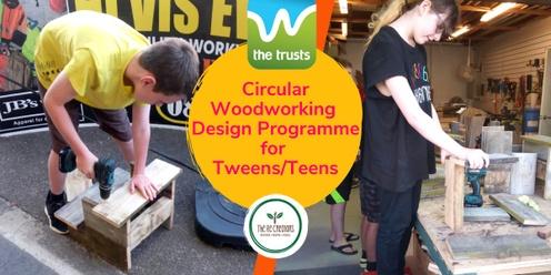 Circular Woodworking Programme for Tweens/Teens Aged 10-15 (8 wks), West Auckland's RE: MAKER SPACE Wed 19 July - 6 Sep, 4-6pm