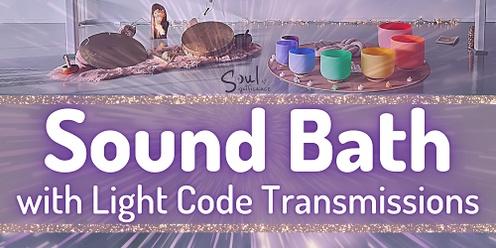 Sound Bath with Light Code Transmissions