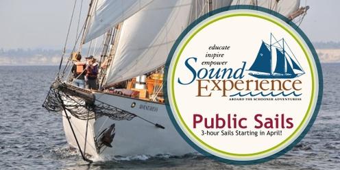 April 20: 3-hour Public Sail Aboard Schooner Adventuress