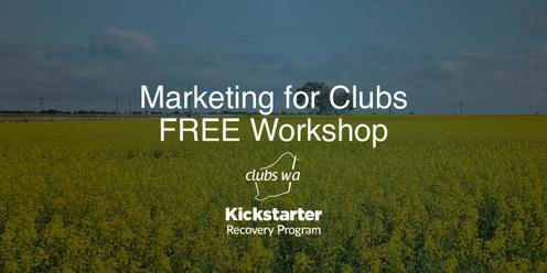 Eastern Region Marketing for Clubs Kickstarter Workshop