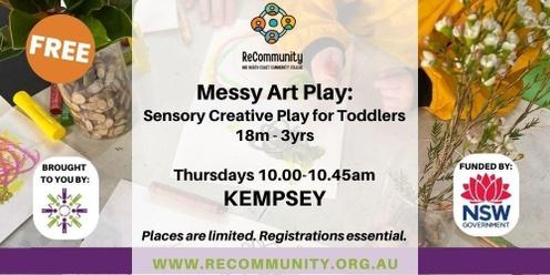 Messy Art Play - Sensory Creative Play for Toddlers 18m - 3yrs | KEMPSEY
