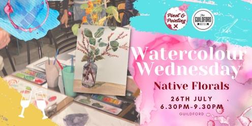 Native Florals - Watercolour Wednesday @ The Guildford Hotel
