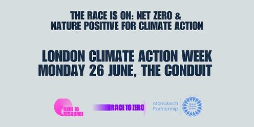 The Race is On: Net Zero & Nature Positive for Climate Action - 'Nature Positive for Climate Action' (afternoon session)﻿