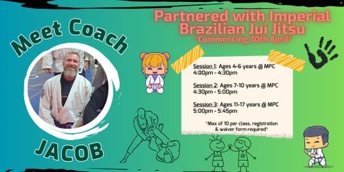 (Ages 4-6) Self Defense & fitness with Swans Onslow and Imperial Brazilian Jui Jitsu