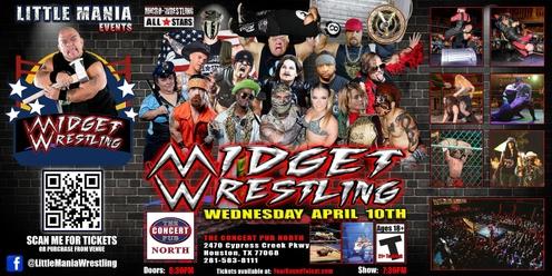 Houston, TX - Micro-Wrestling All * Stars: Little Mania Rips Through the Ring!