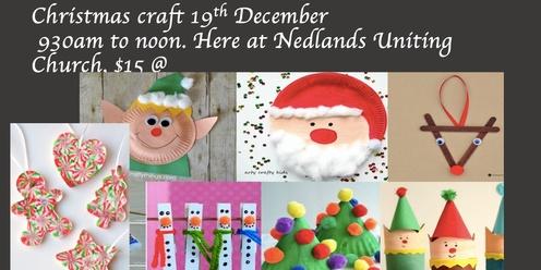 Christmas Craft at Nedlands Uniting Church