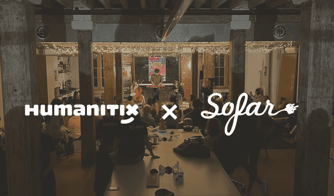 Our first event: Humanitix x Sofar Sounds